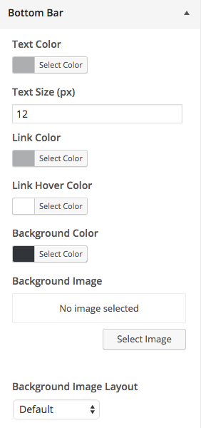 Customize the bottom bar