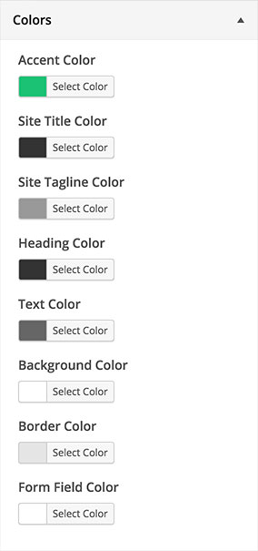 Puro Customizer Colors