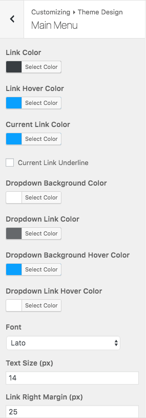Ultra Main Menu Customizations