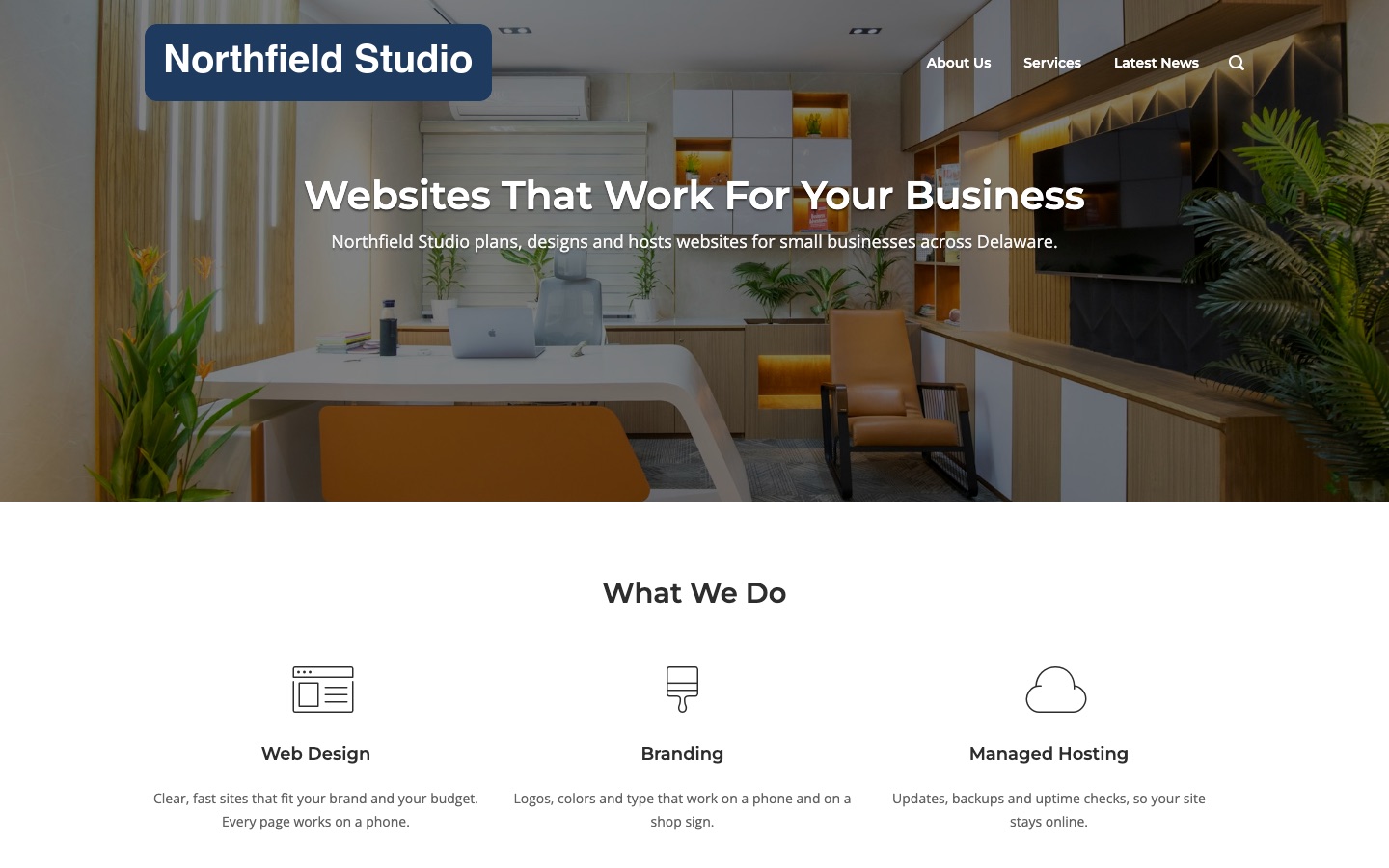 The Polestar Home layout on a Northfield Studio page